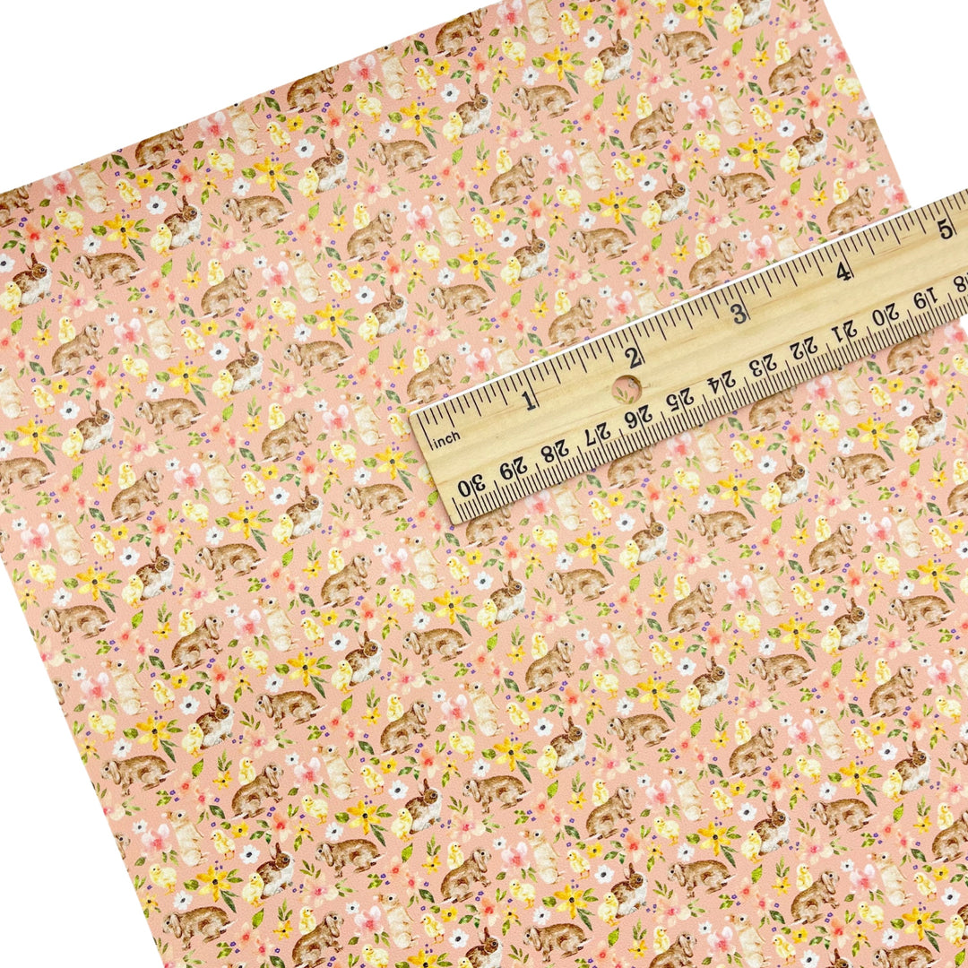 Carrot Patch Pink | Cate & Rainn | Faux Leather Sheets