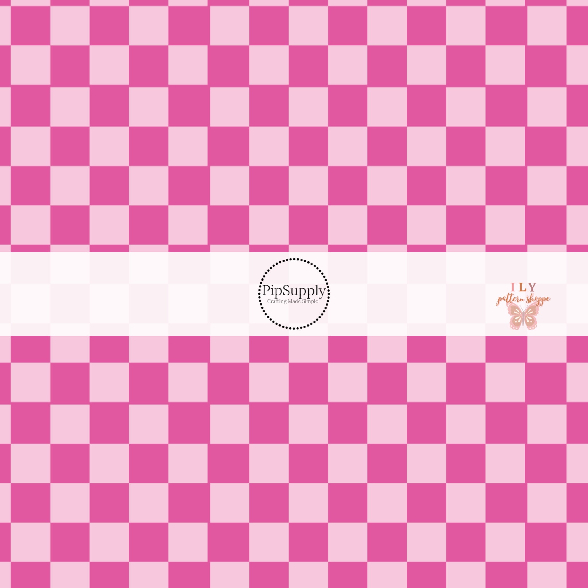 light pink checkered