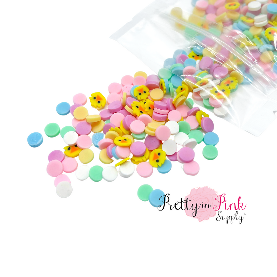 Chicks And Polka Dots | Confetti Loose Clay - Pretty in Pink Supply