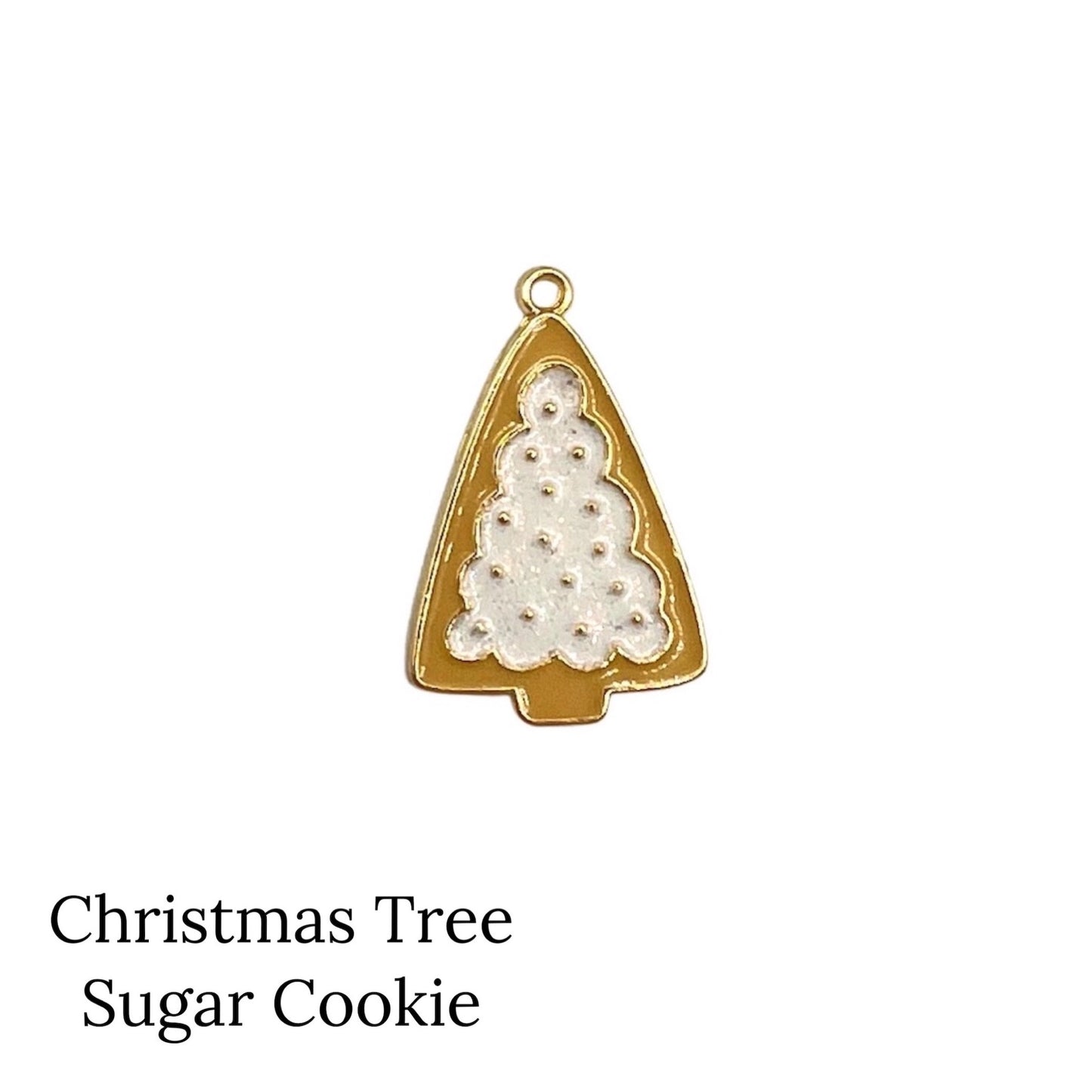 Christmas Tree Sugar Cookie Holiday DIY Jewelry charms