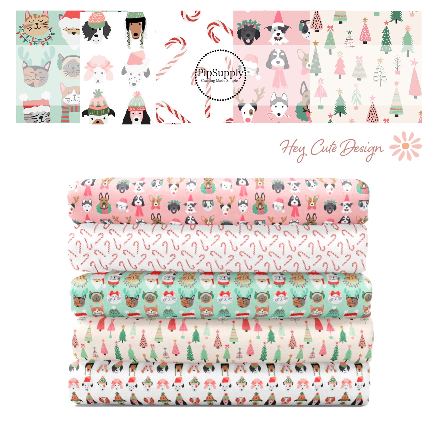 Christmas Critters | Hey Cute | Fabric