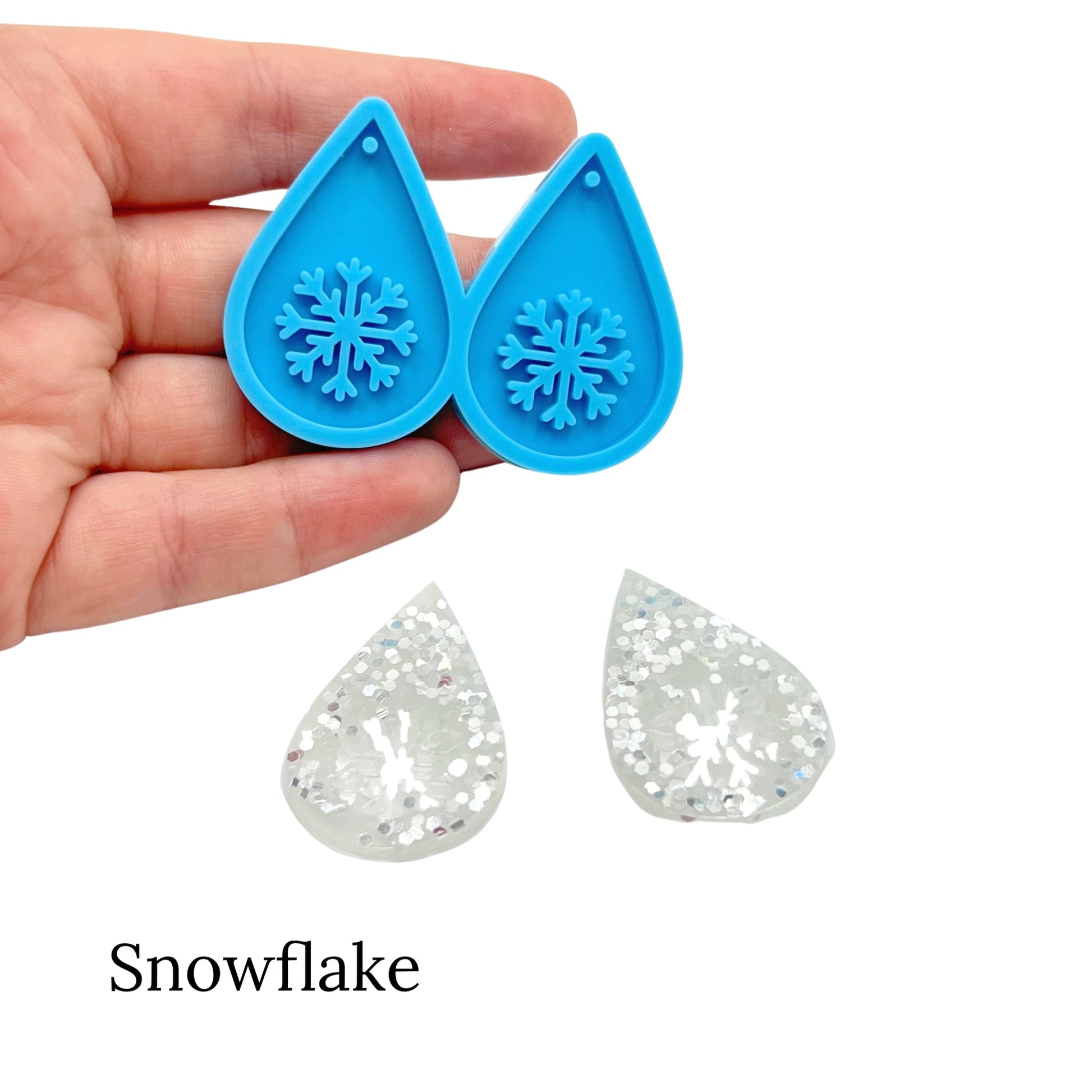 christmas earring snowflake molds