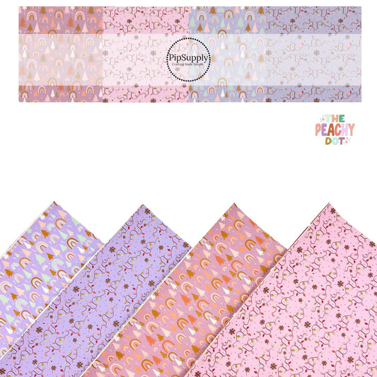 Frosted Forest Lights | The Peachy Dot | Faux Leather