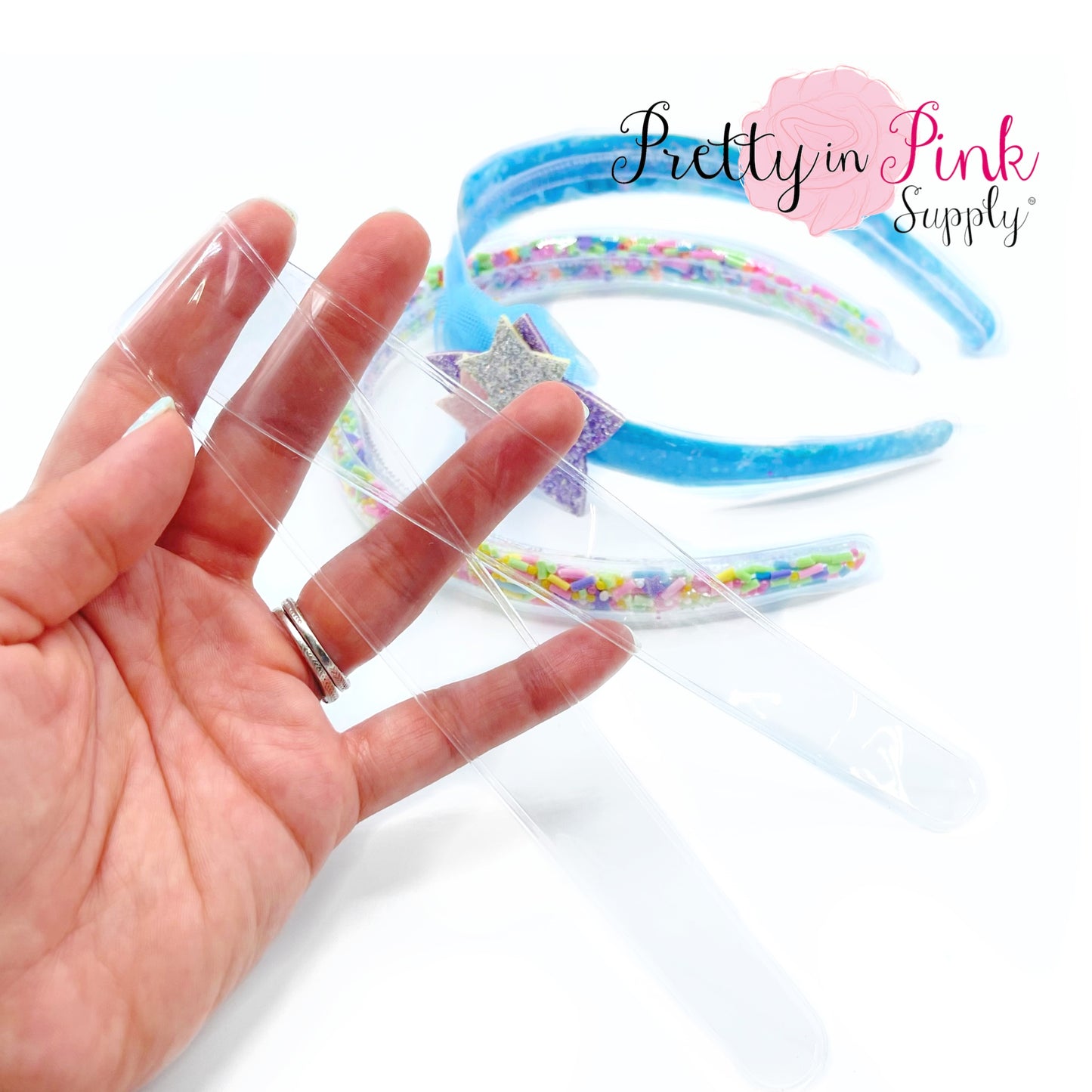 Clear Sealed Shaker Headband Pouch