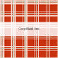 Cream, green, and red plaid illustration