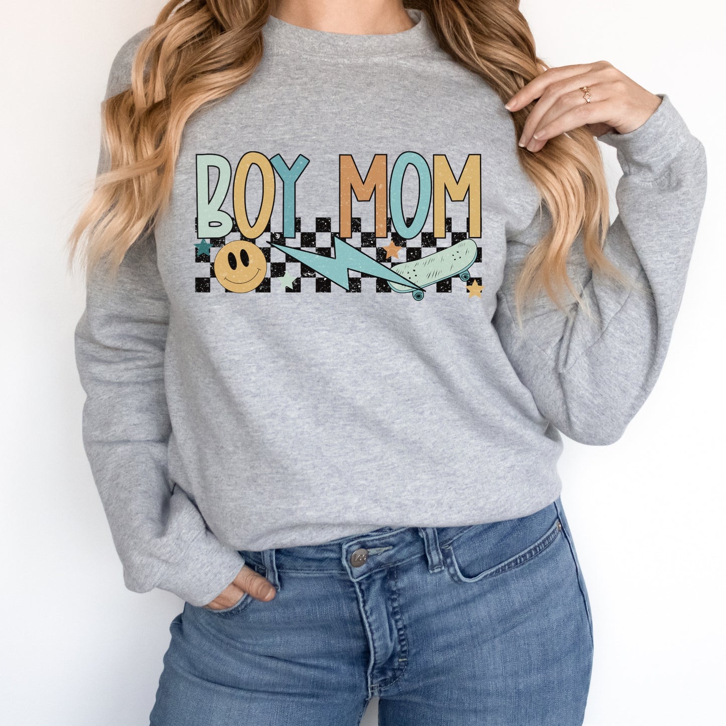 Sublimation or DTF Transfers | Scarlow Digital | Boy Mom Checkered