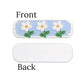 White daisies on blue clip cover
