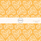 Yellow daisy fabric by the yard with white daisies in the shape of hearts