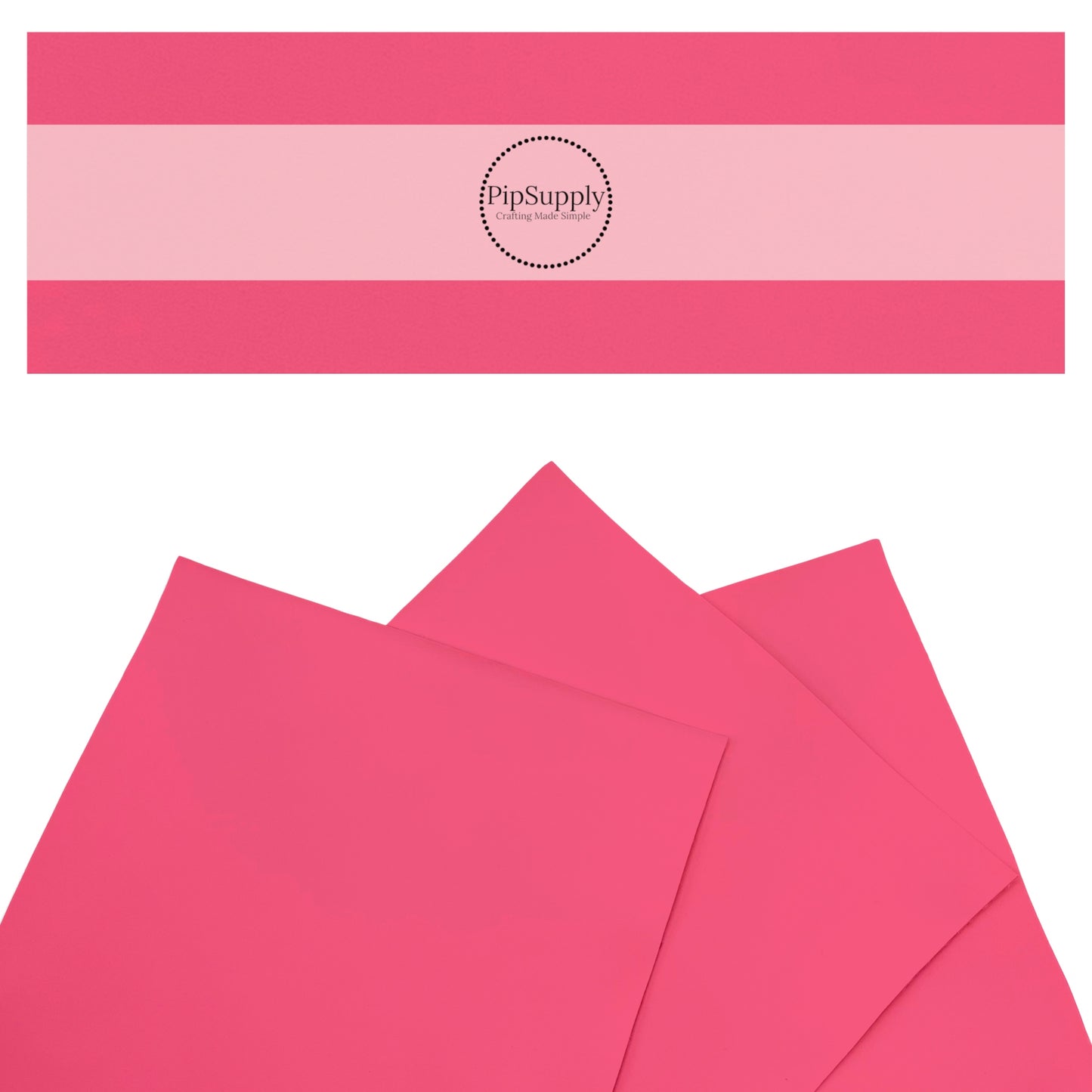 Dark hot pink solid colored Valentine faux leather sheet.