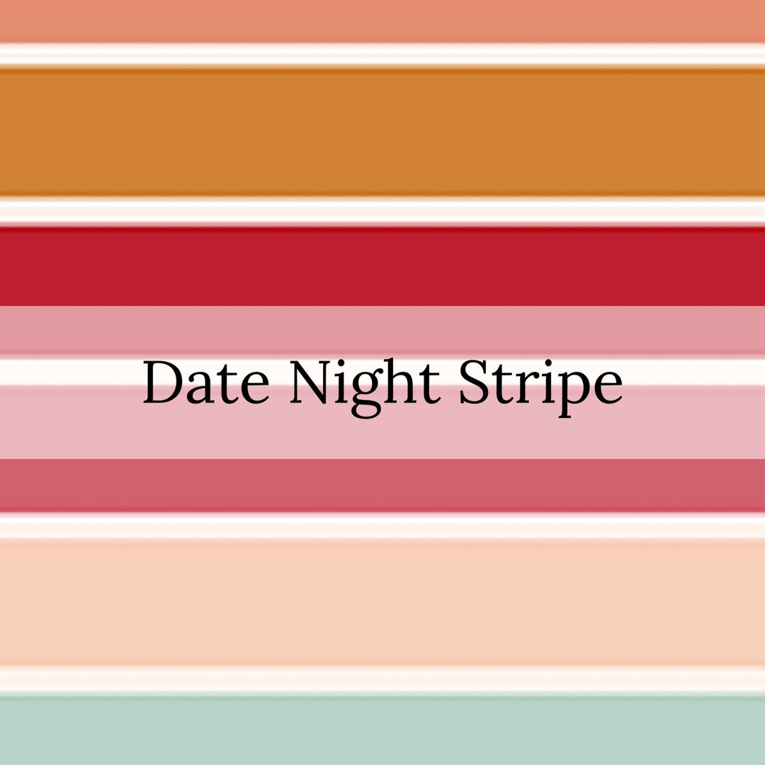 brown red pink and blue wide stripes bows