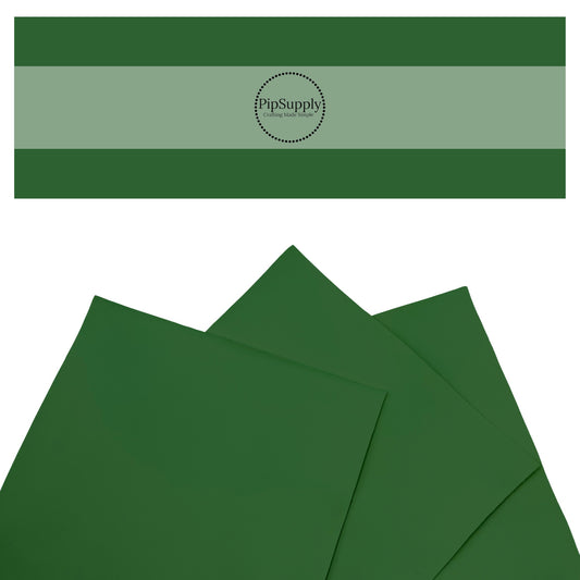 Dark green solid colored faux leather sheets.