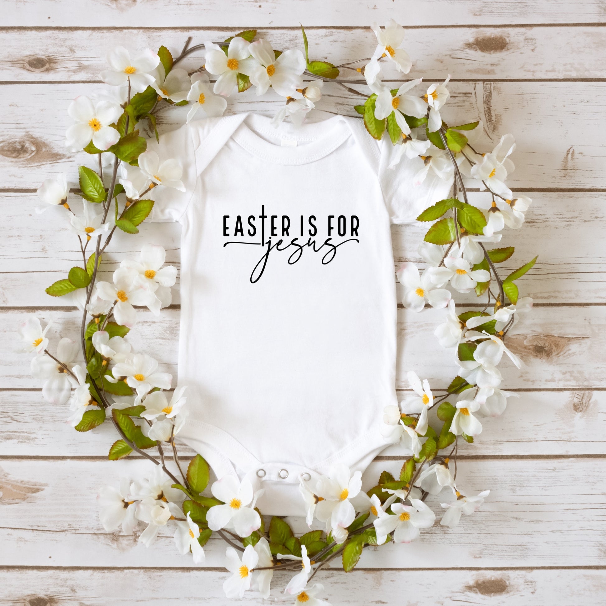 Black "Easter Is For Jesus" Holiday iron on heat transfer - Sublimation Transfer - DTF 