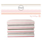 Pink, peach, and, nude striped fabric stack