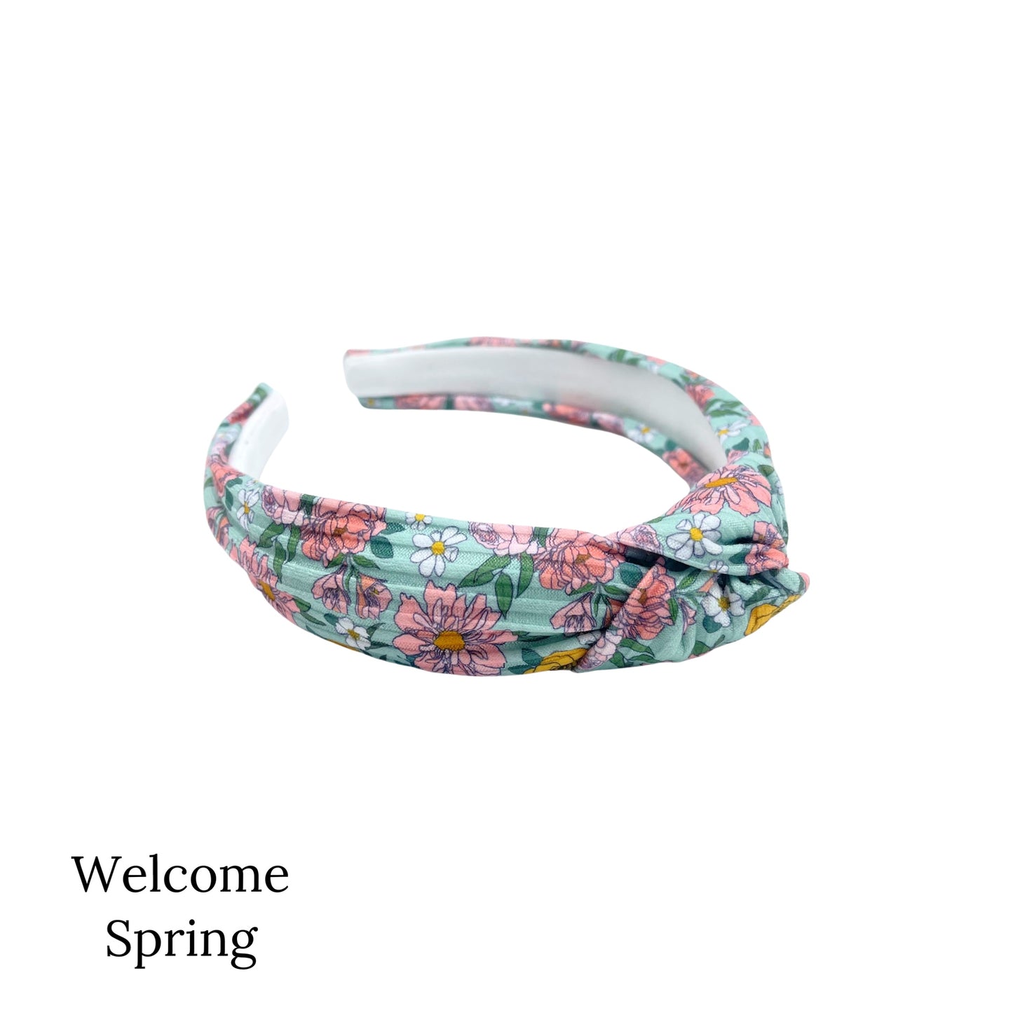 Farm animals knotted headbands. Welcome spring patterned headband. 