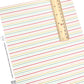 Rolled or individual christmas faux leather sheet with Multi colored light stripes