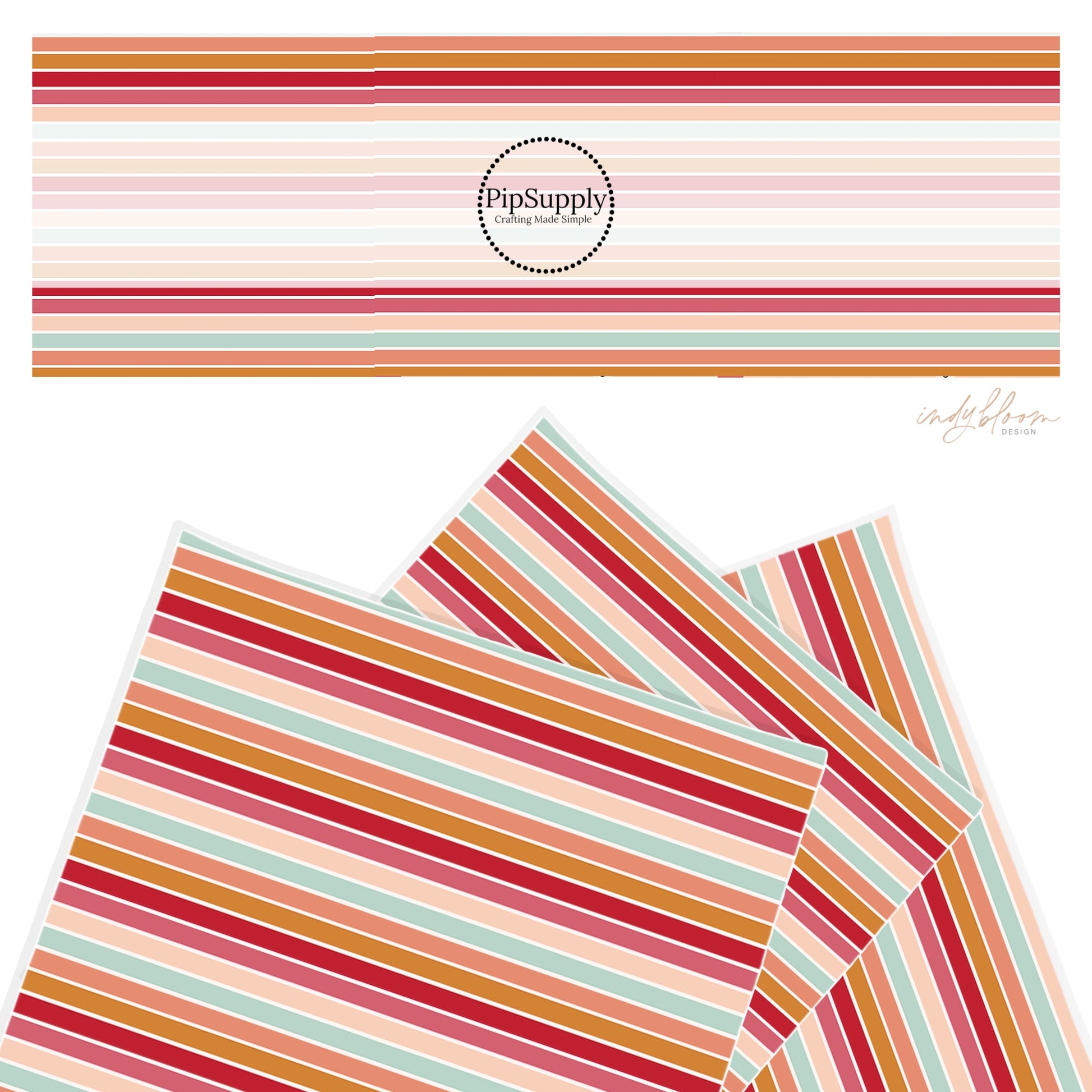Date Night Stripe Faux Leather Sheets