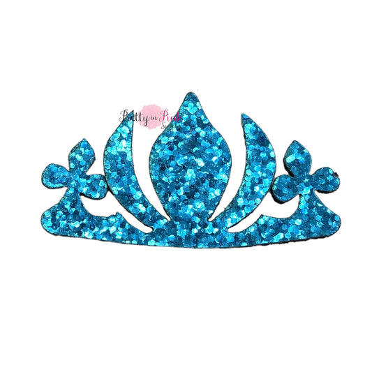 Bright Blue Crown | Chunky Glitter Felt - Pretty in Pink Supply