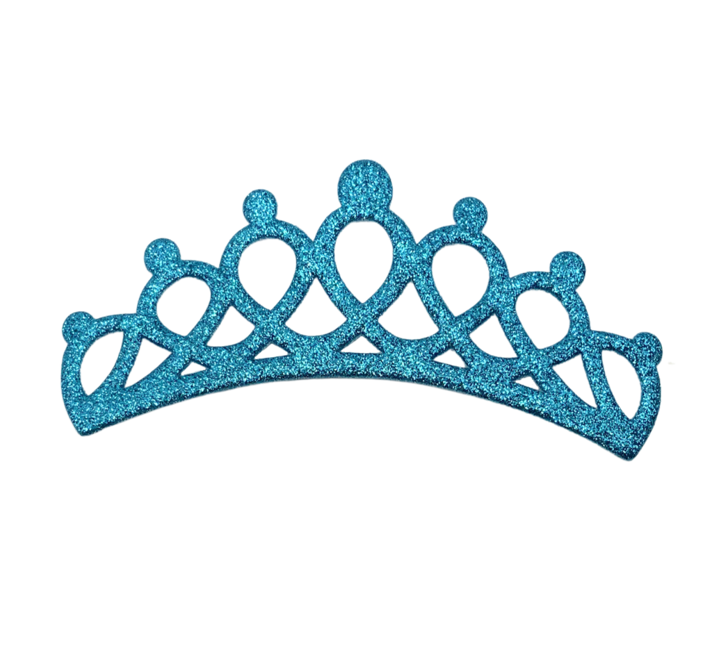Large Flat Glitter Felt Crowns
