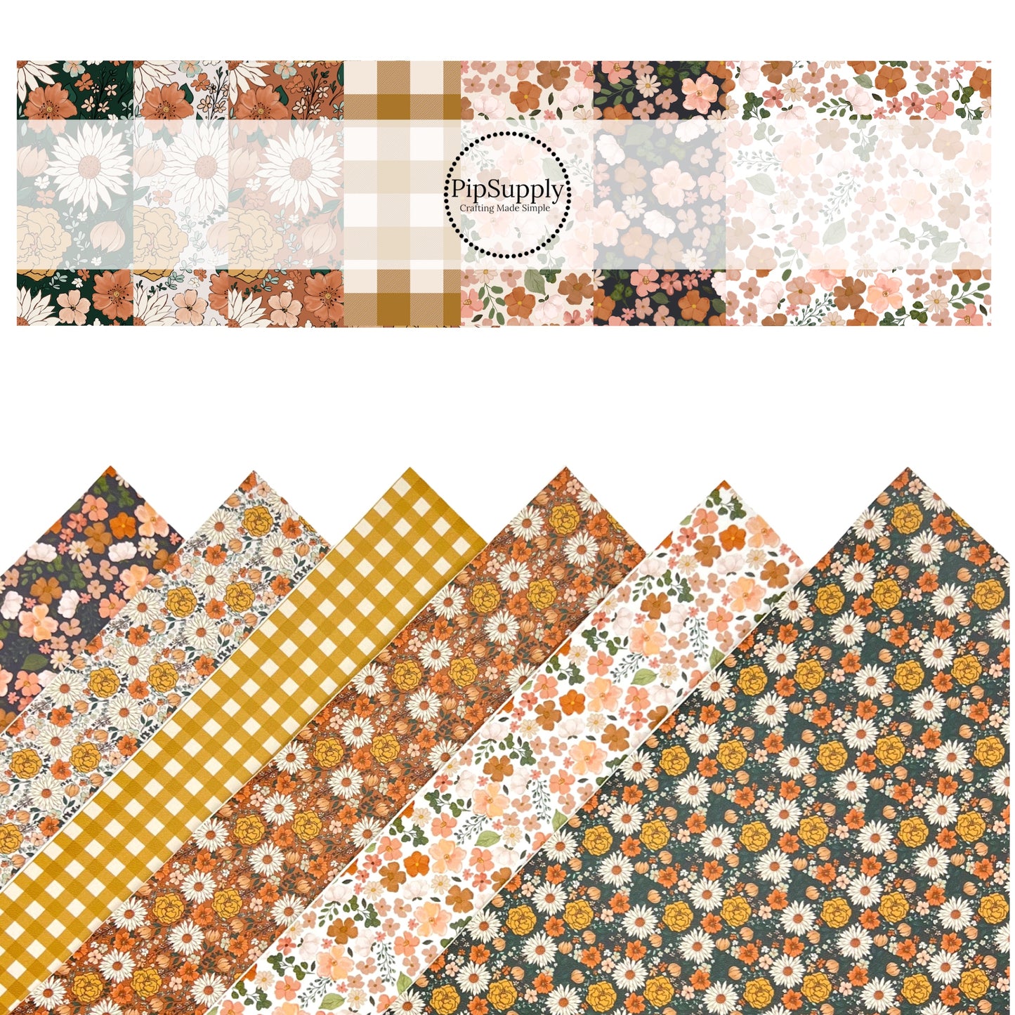 Floral Fall | Muse Bloom Designs | Faux Leather Sheets