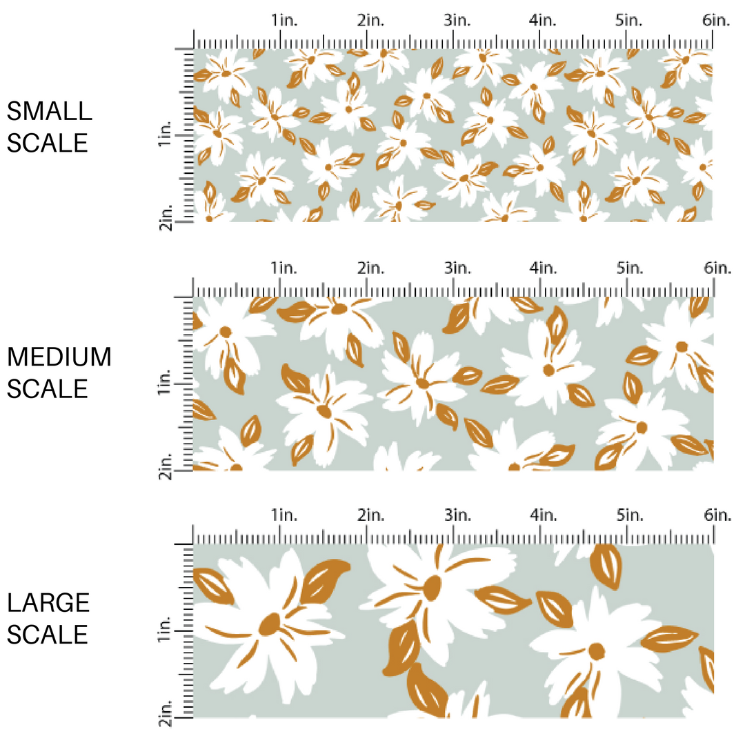 Floral Fields and Pumpkins | Indy Bloom | Fabric By The Yard