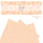 Dispersed white daisies on blush faux leather sheet