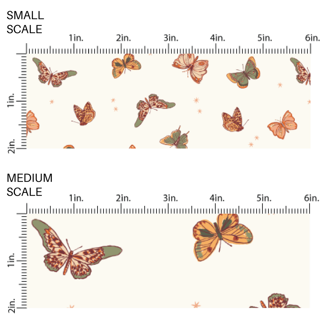 Cream Colored Image Guide with Neutral butterflies