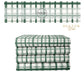 Green and white plaid fabric stack 