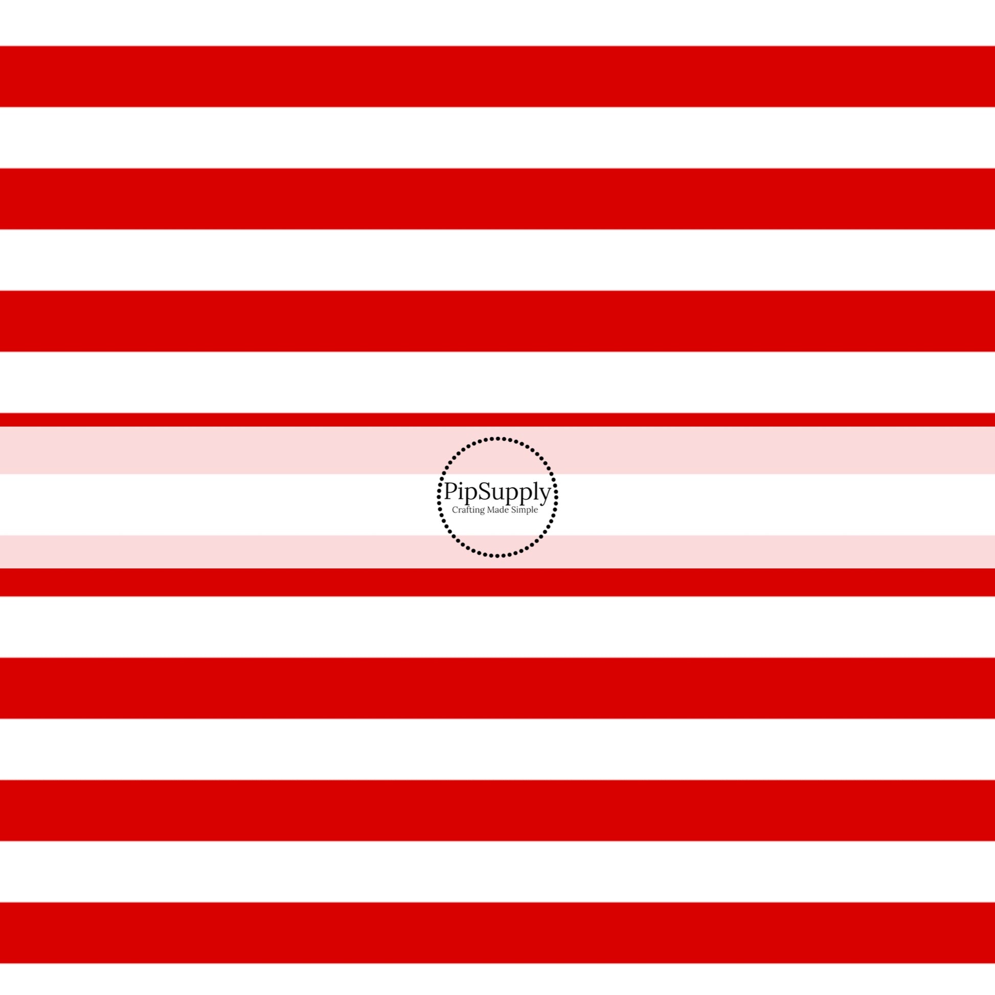 Flag - Red and white striped fabric by the yard.