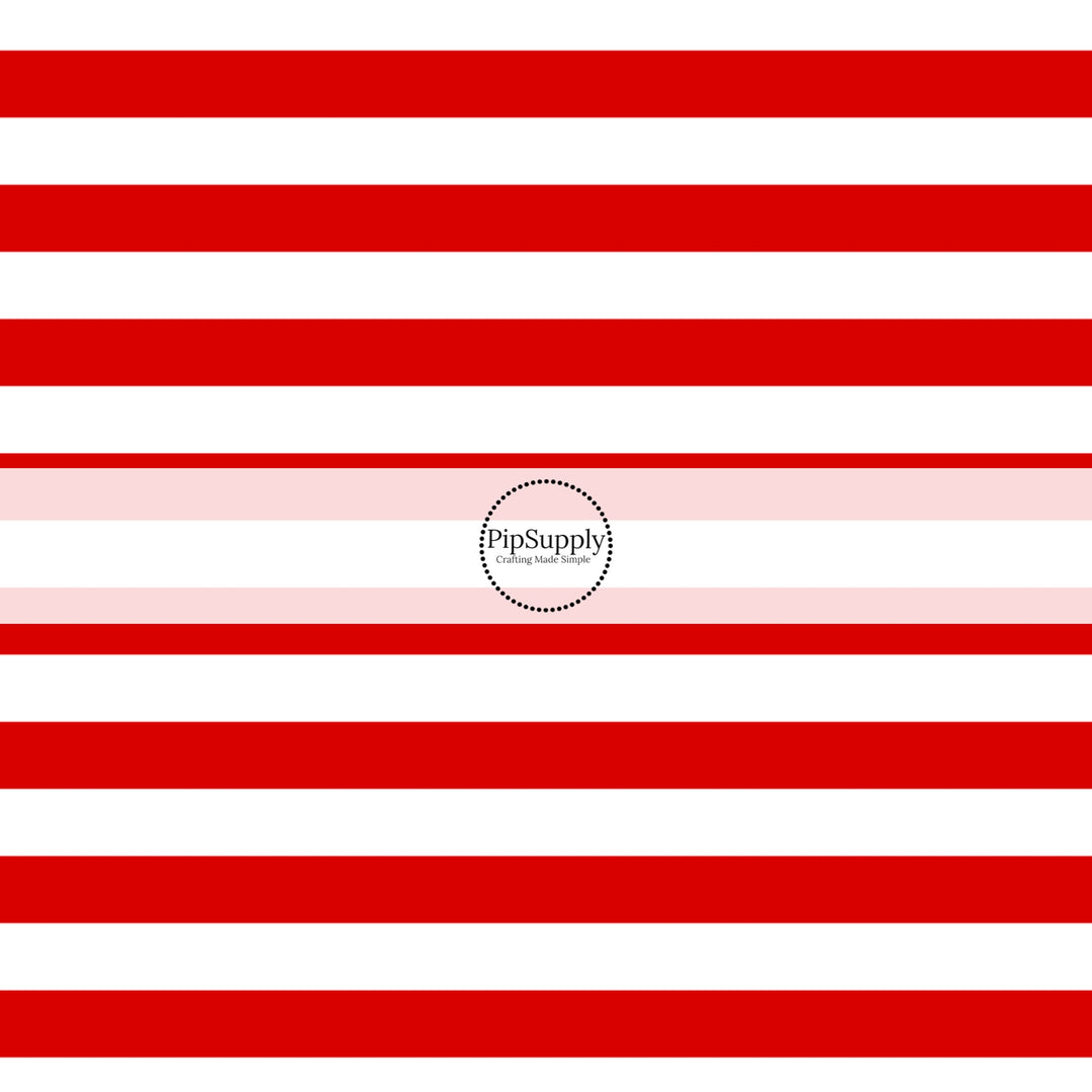 Flag - Red and white striped fabric by the yard.