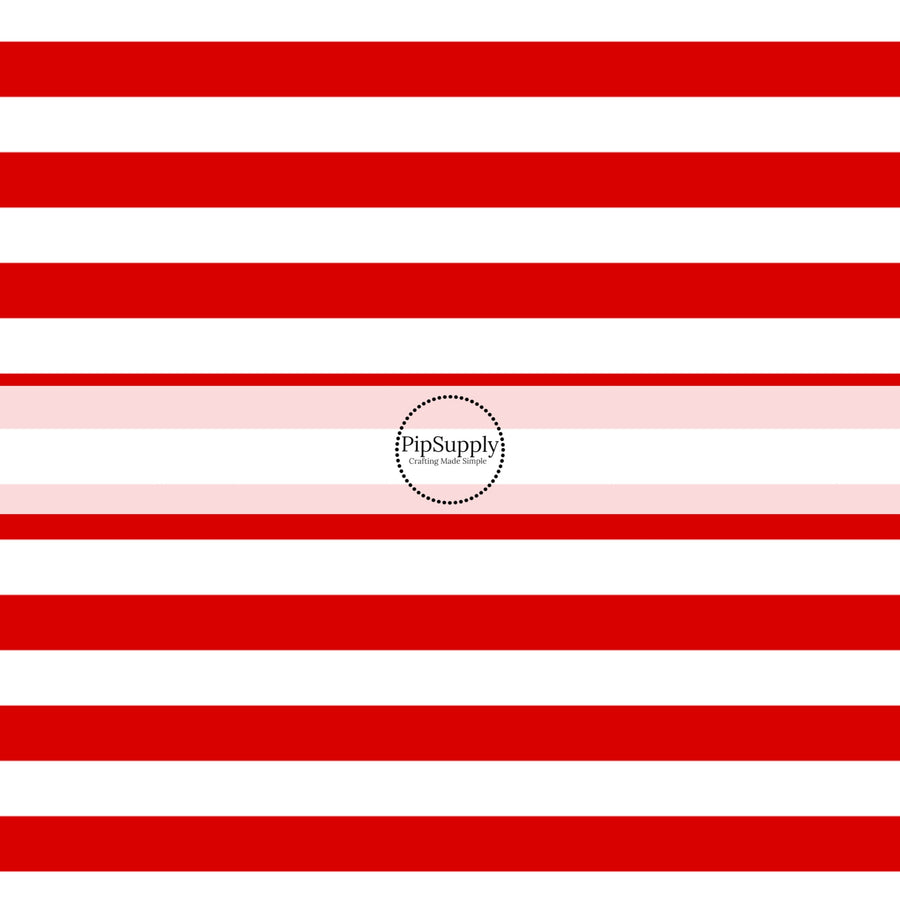 Flag - Red and white striped fabric by the yard.