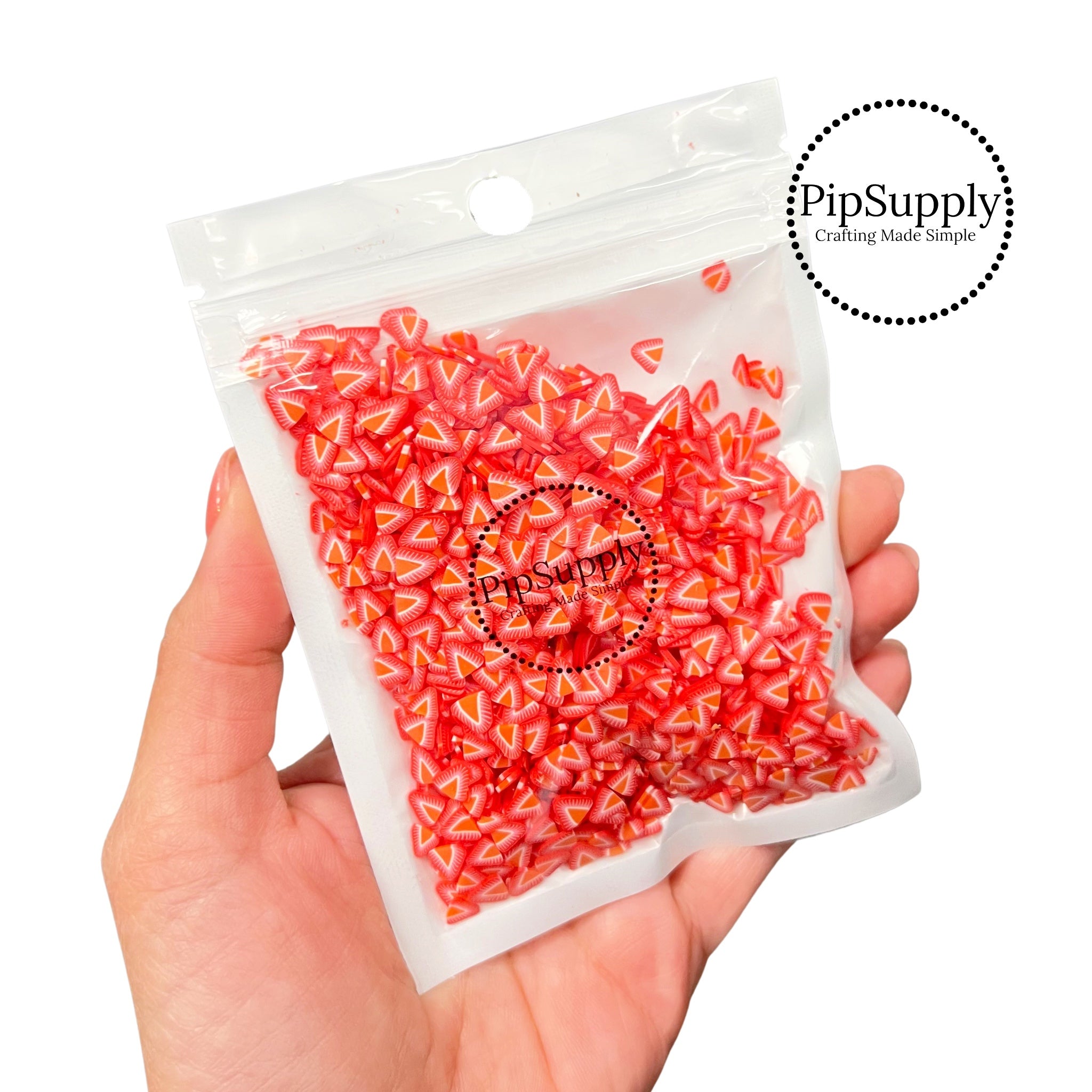 Fruit Clay Slices Strawberry Clays Bright Summer Red Strawberry