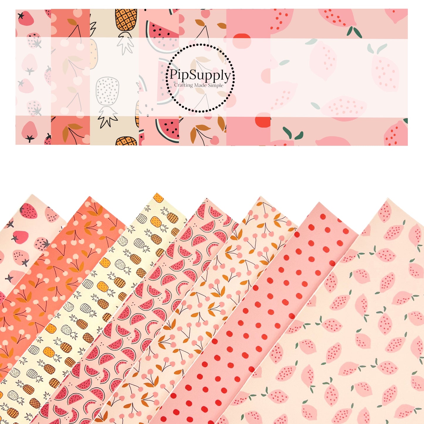 Fruit Light | Hey Cute Design | Faux Leather Sheets