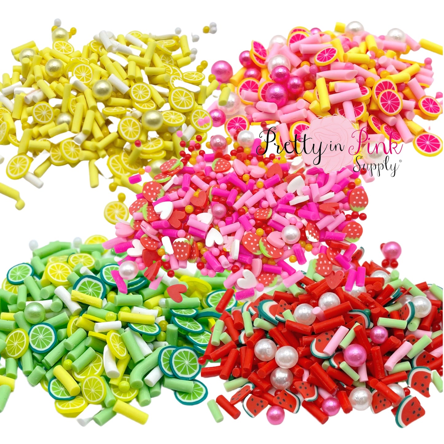 Fruit Sprinkle Pearl Mix | Confetti Loose Clay