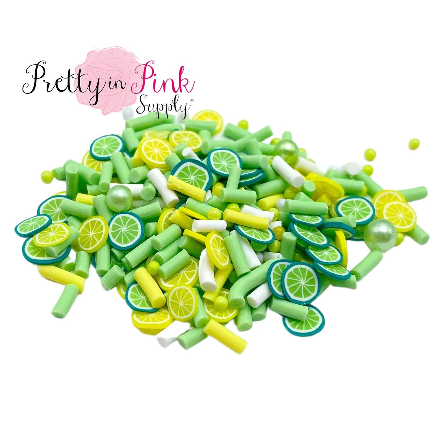 Fruit Sprinkle Pearl Mix | Confetti Loose Clay - Pretty in Pink Supply