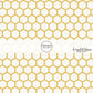 Gold and Cream Honeycomb fabric by the yard pattern