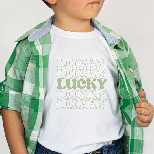 St. Patrick's Day Iron on Transfer  - DTF Transfer - Sublimation Transfer - Green LUCKY Iron on