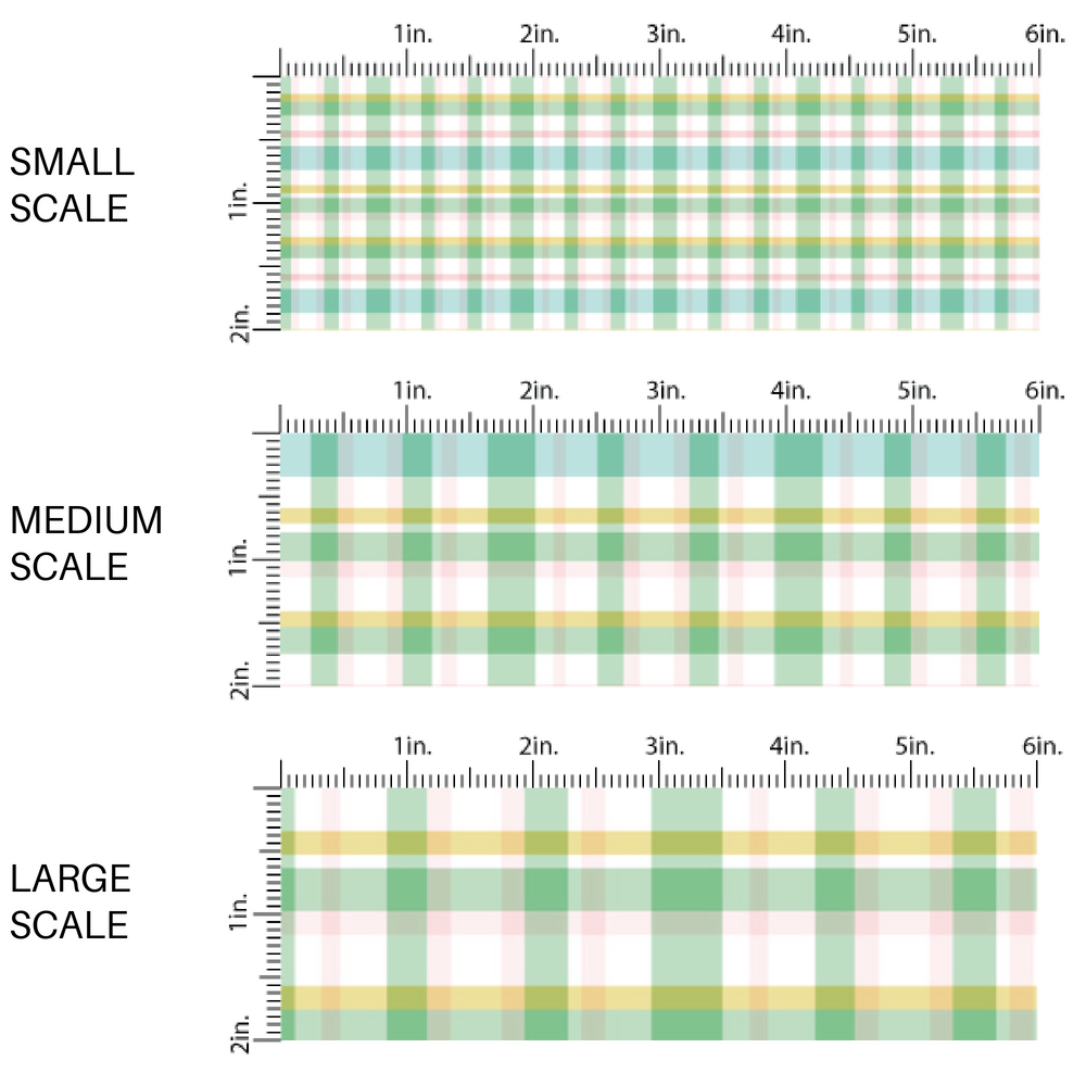 Pink and green plaid print fabric by the yard scaled image guide - Spring Easter Fabric  Tartan Gingham 