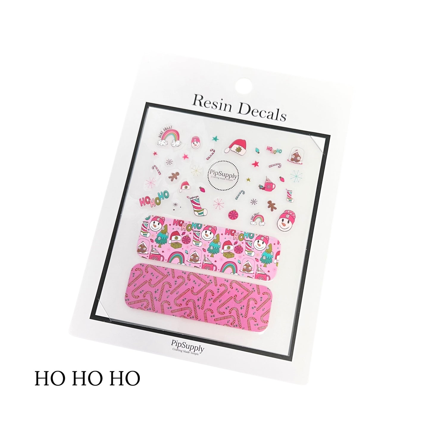 HO HO HO | The Peachy Dot | Resin Decals