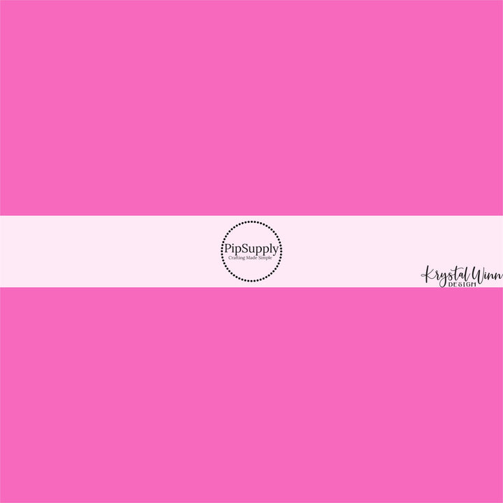 Bright hot pink magenta solid color print for hair bow accessories.