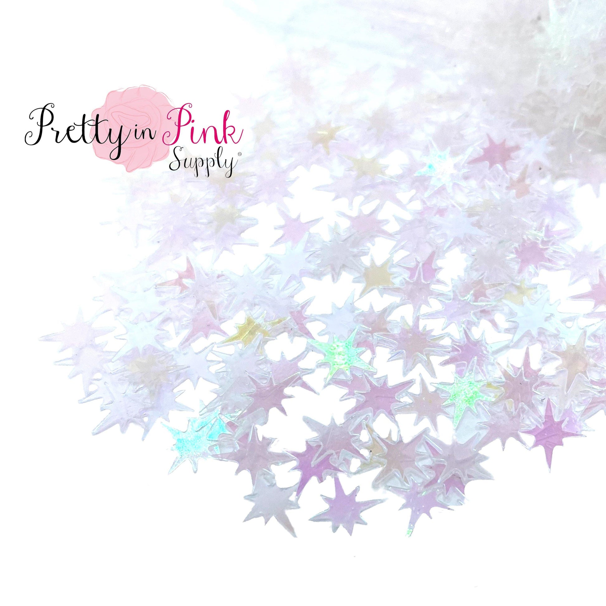 Wish Upon a Star Confetti | 1/2 oz. Loose Glitter - Pretty in Pink Supply