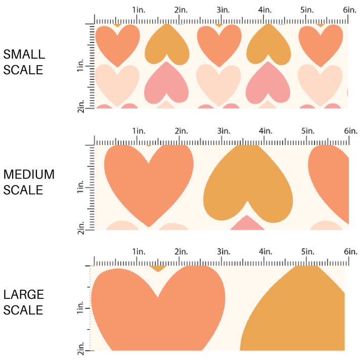 Valentine fabric with multi-colored hearts image guide