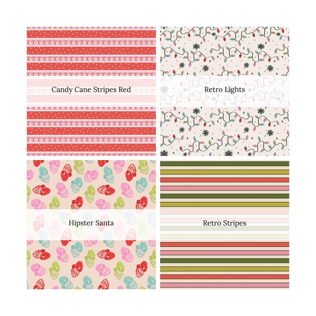 Hey Santa Individual Strip Collection | The Peachy Dot | Liverpool Bullet Fabric