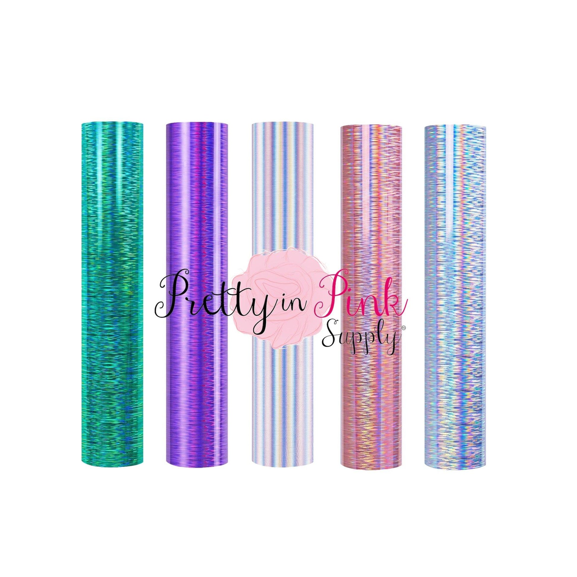 Hot Pink Holographic Adhesive Vinyl Rolls By Craftables