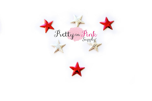 Tiny Star Aluminum Embellishment - Pretty in Pink Supply