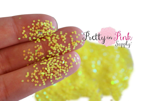 Yellow Chunky Loose Glitter - Pretty in Pink Supply