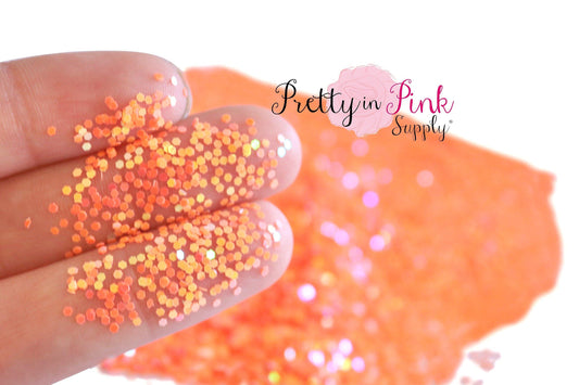 Orange Chunky Loose Glitter - Pretty in Pink Supply