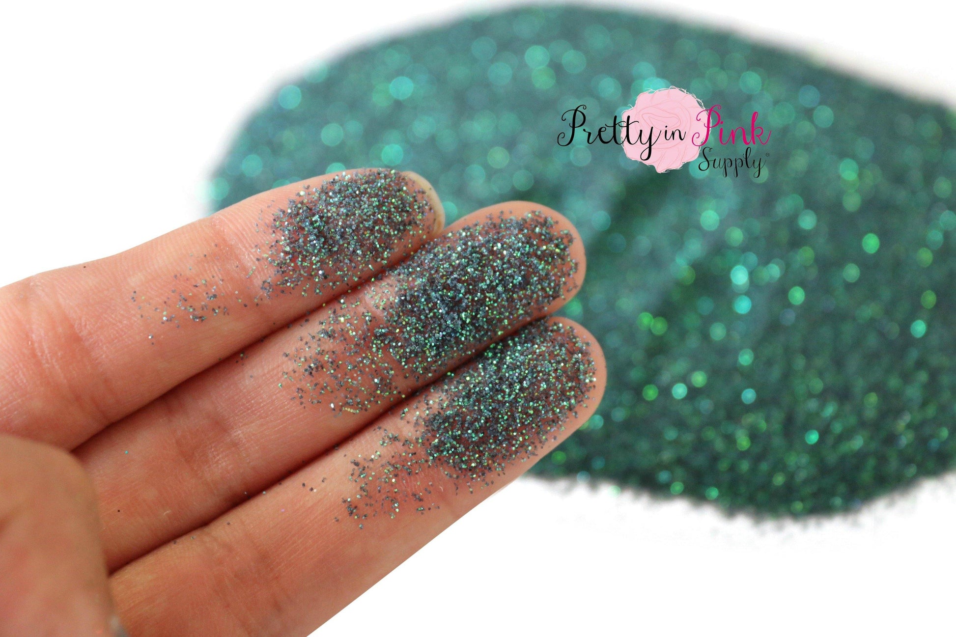 Blue Green Iridescent Ultra Fine Glitter - Pretty in Pink Supply