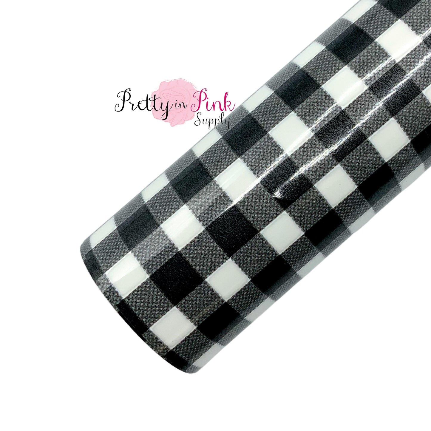 Patterned HTV | Black and White Checkered - Pretty in Pink Supply