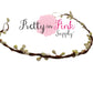 Ivory/Beaded Twig Crown W/Hints of Yellow - Pretty in Pink Supply