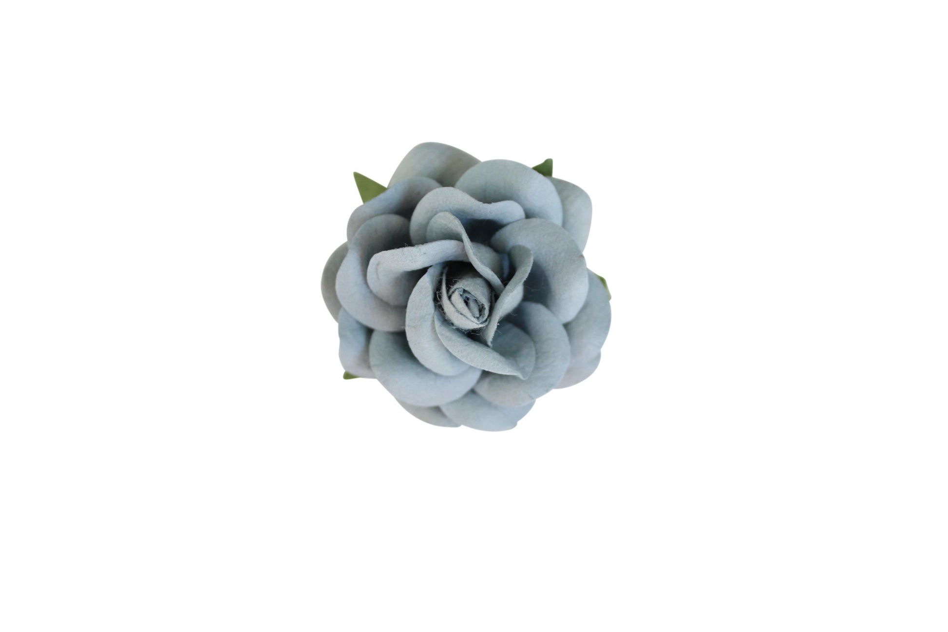 1.5" PREMIUM Grey Blue Paper Rose - Pretty in Pink Supply